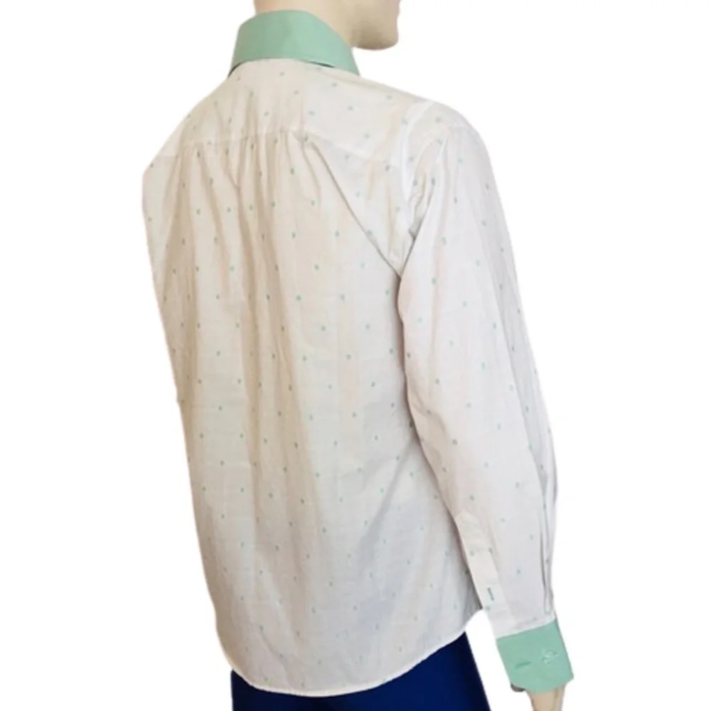 Vintage EMILIO Santini Milano shirt Men's Long sleeves M L NWT European Italy - Picture 4 of 9